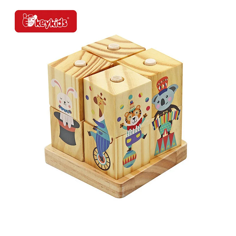 Play Food Kitchen Accessory Wooden Toy Grocery Cans for Children W10D779